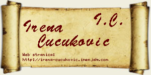 Irena Čučuković vizit kartica